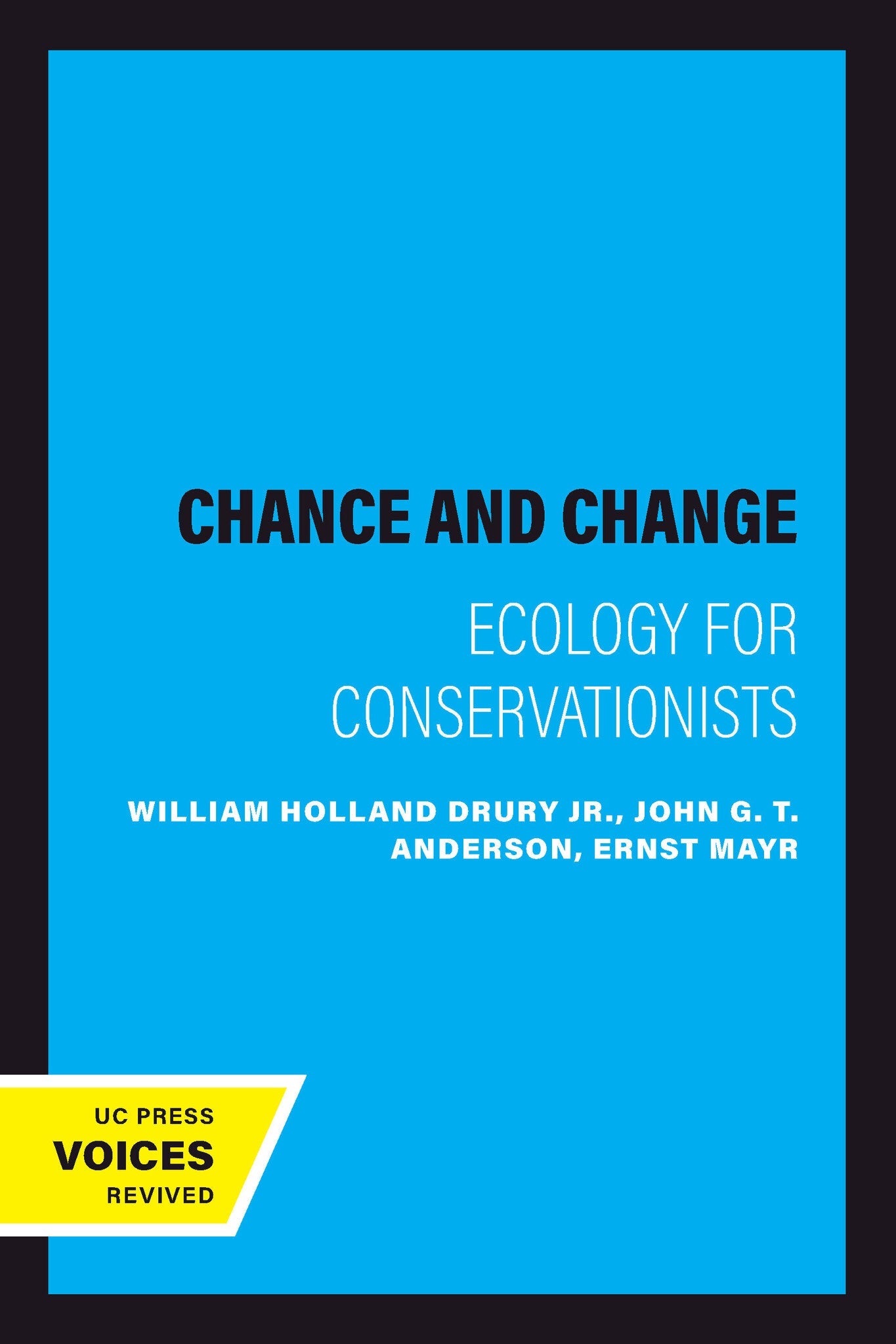 Cover image for Chance and Change ISBN 9780520211551
